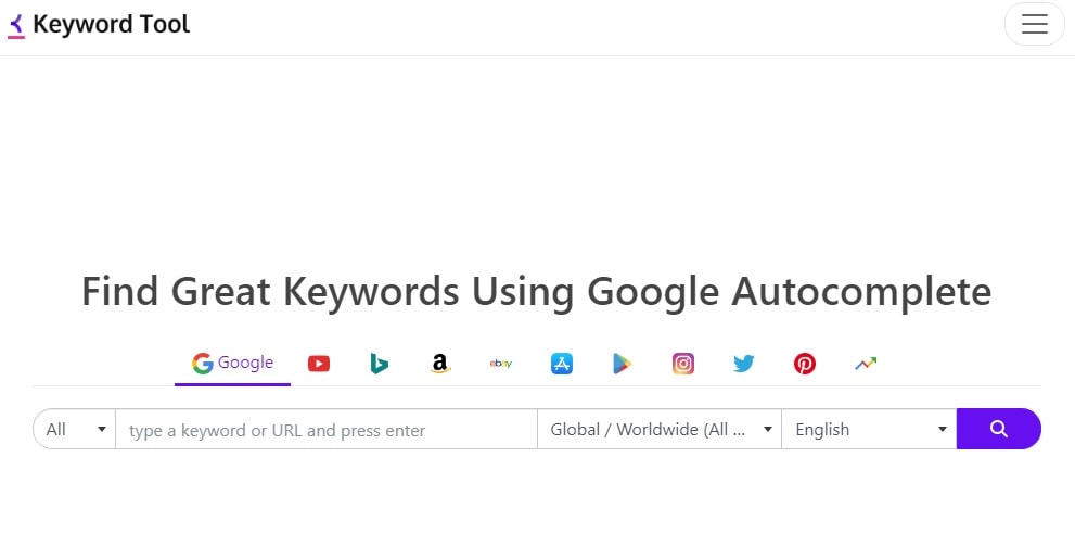 کیورد تول Keyword Tool ابزاری برای تحقیق کلمه کلیدی